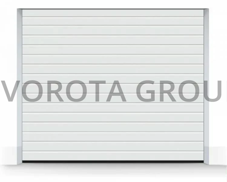 Секционные ворота для гаража Alutech белого цвета 2000x2100