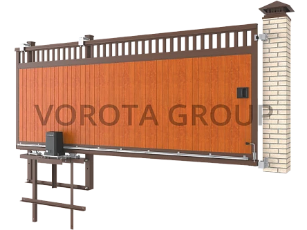 Откатные ворота Doorhan под дерево 4100x2100